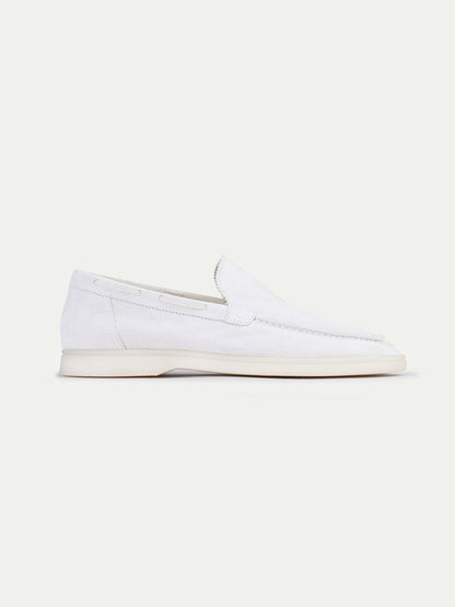 Hardfell | White yacht loafers