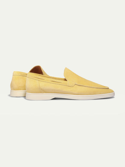 Hardfell | Light yellow yacht loafers