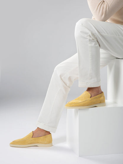 Hardfell | Light yellow yacht loafers
