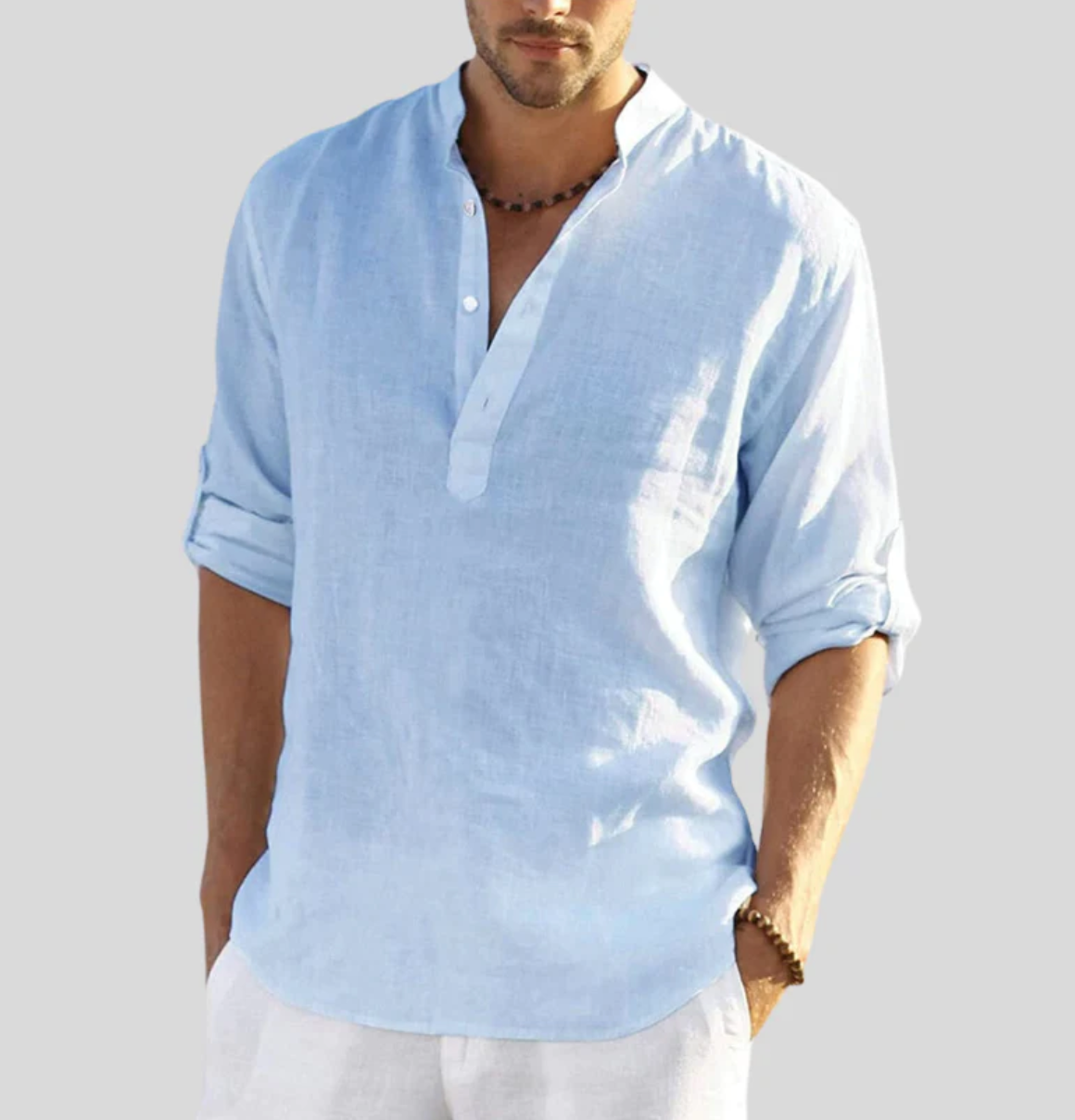 Hardfell | elegant linen shirt with collar