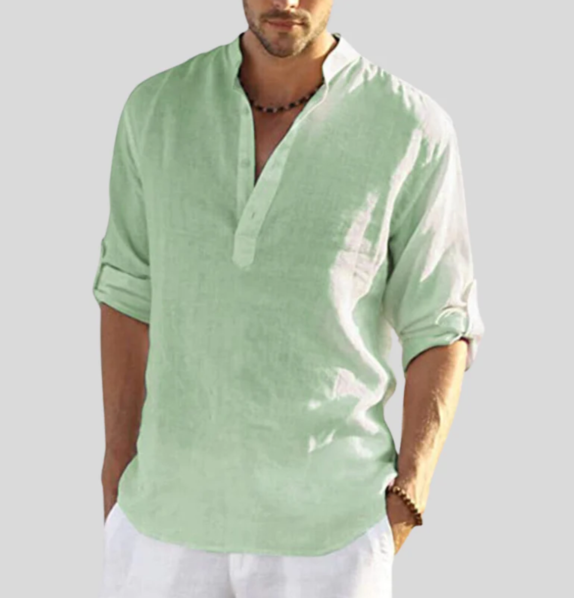 Hardfell | elegant linen shirt with collar