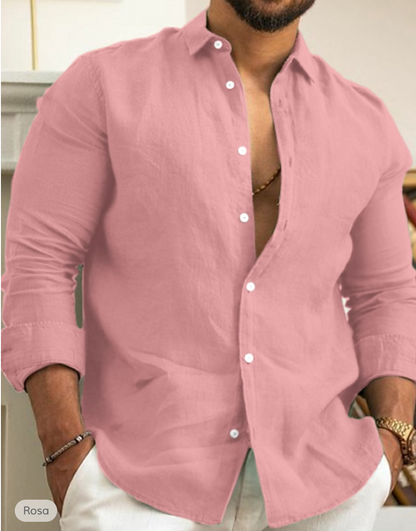 Hardfell | Elegant linen shirt with collar