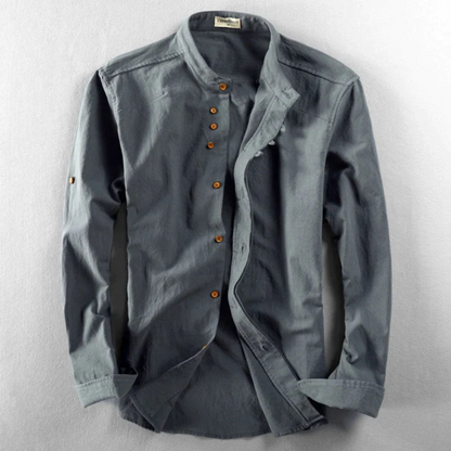 Hardfell | Elegant linen shirt with collar