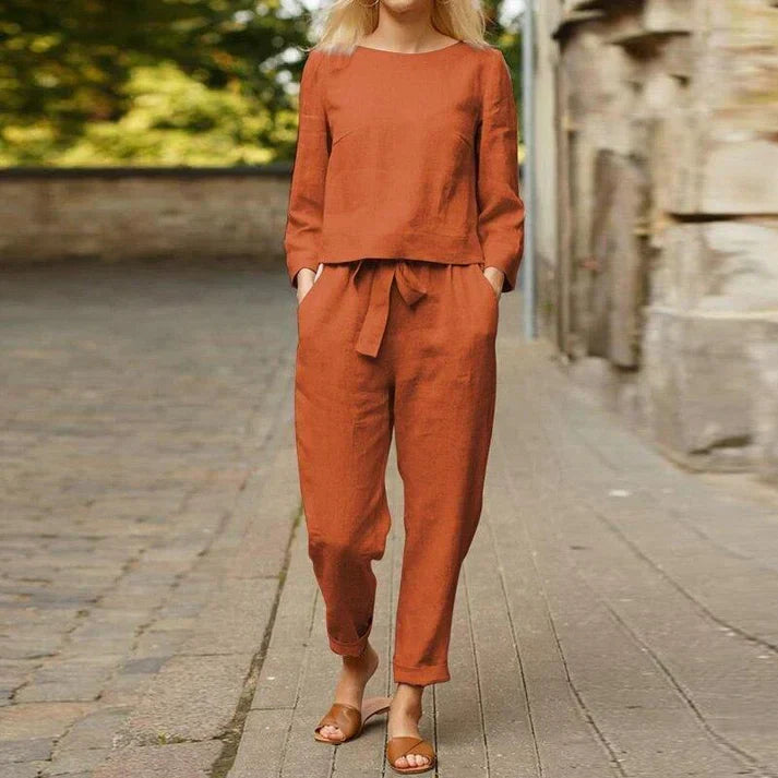 Hardfell | Bjarka - linen pants with linen shirt