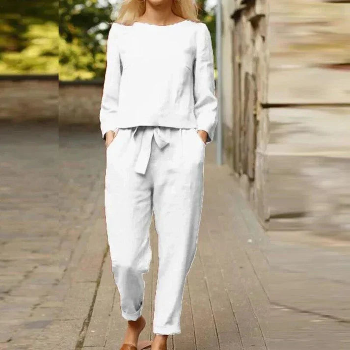 Hardfell | Bjarka - linen pants with linen shirt
