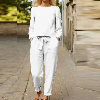 Hardfell | Bjarka - linen pants with linen shirt