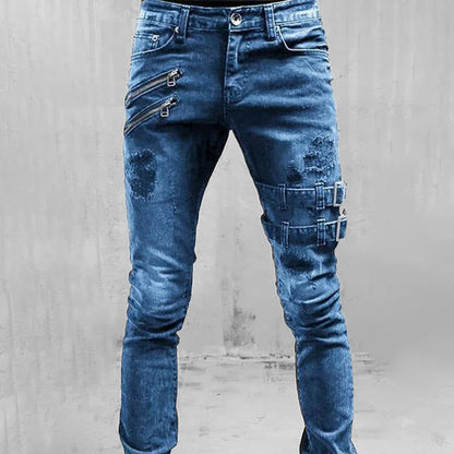 Hardfell | Gothic buckle jeans