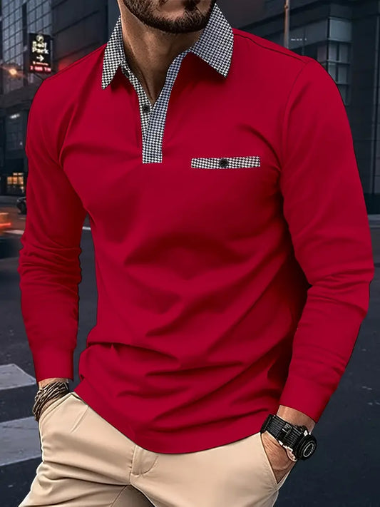 Hardfell | Ethan - classic long sleeve polo shirt for spring