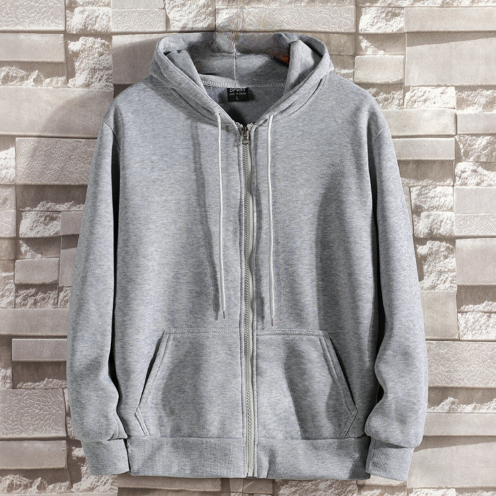 Hardfell | Comfortable hooded sweatshirt with zipper for men