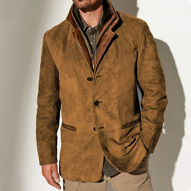 Hardfell | Harrington vintage suede coat