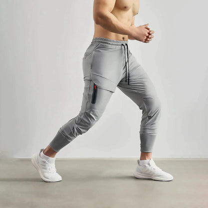 Hardfell | Gray slim-fit sports trousers