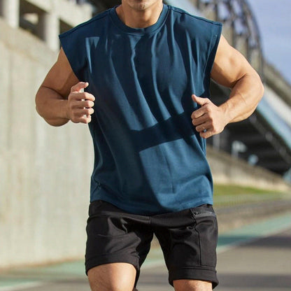 Hardfell | Basic men's tank top with round neckline