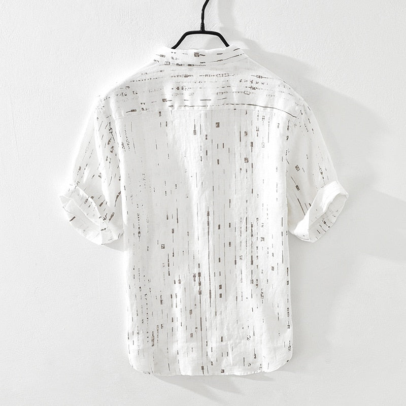 Hardfell | White men's shirt with texture