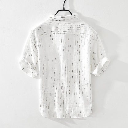 Hardfell | White men's shirt with texture