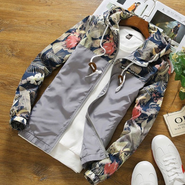 Hardfell | Floral bomber jacket for men
