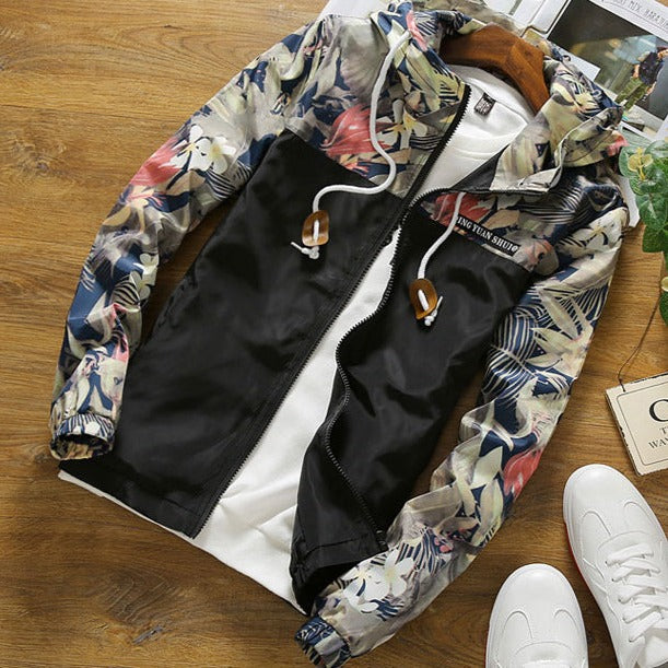 Hardfell | Floral bomber jacket for men