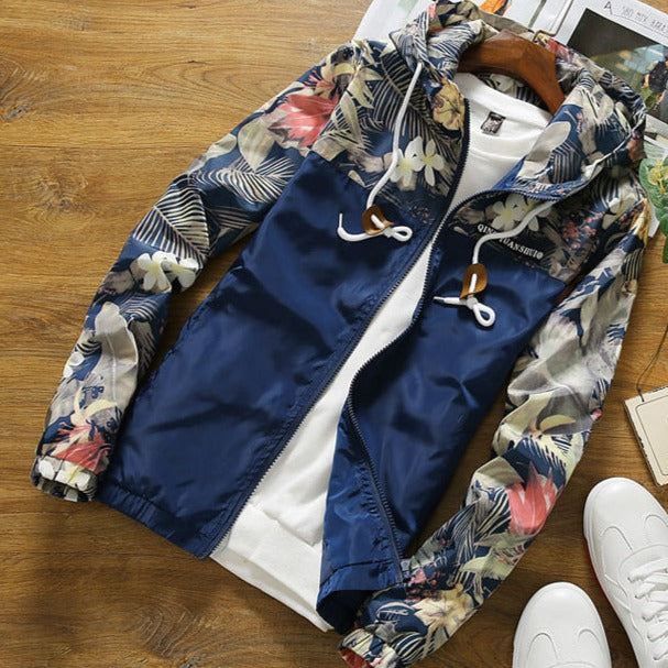 Hardfell | Floral bomber jacket for men