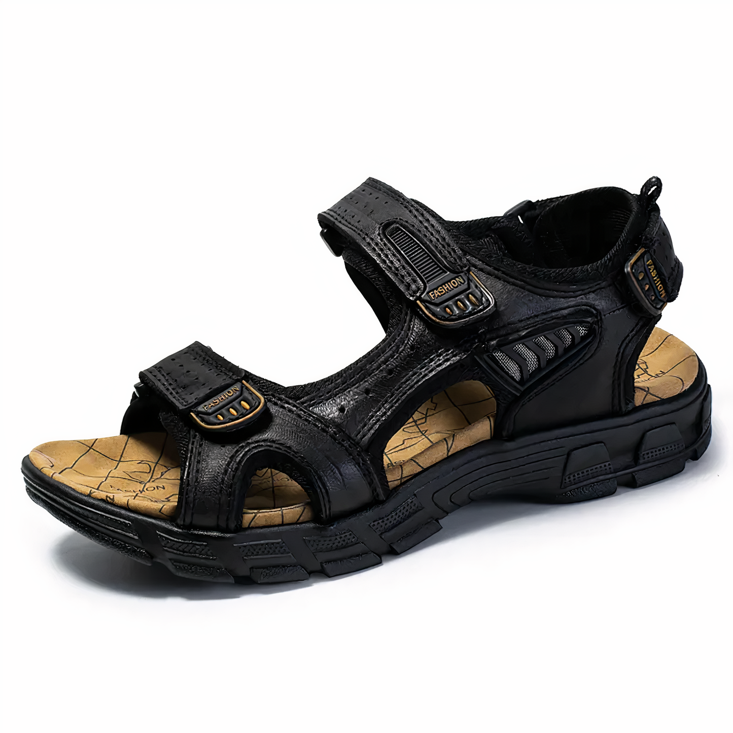 Hardfell | Black outdoor sandals comfort & support