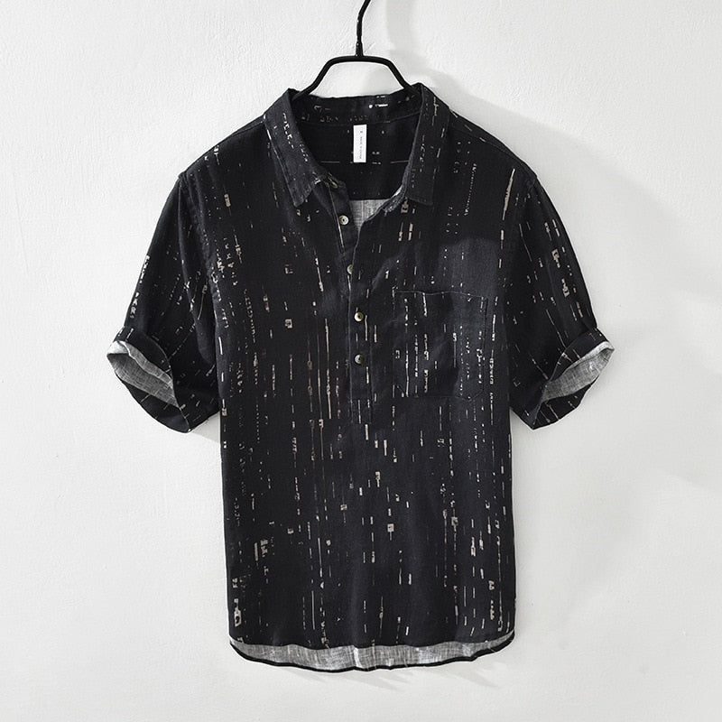 Hardfell | White men's shirt with texture