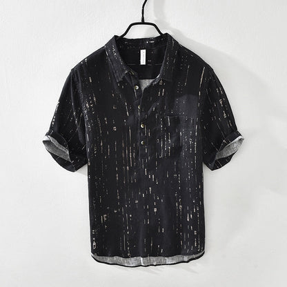 Hardfell | White men's shirt with texture