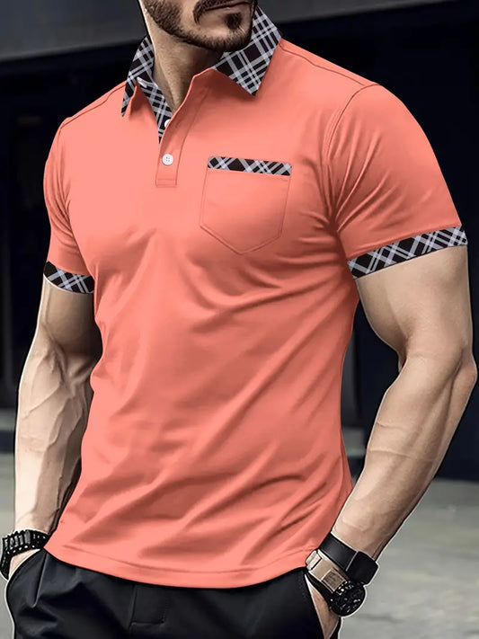 Hardfell | Lucien - regular-fit golf shirt with plaid collar