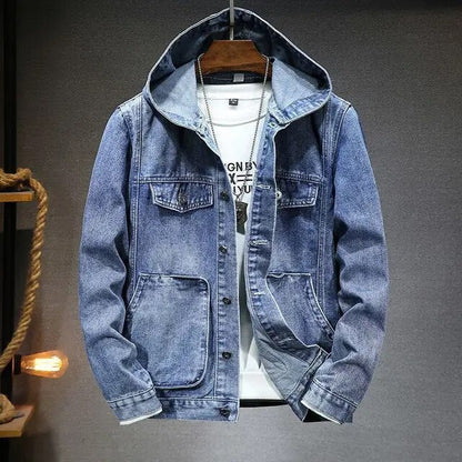 Hardfell | Denim jacket with hood