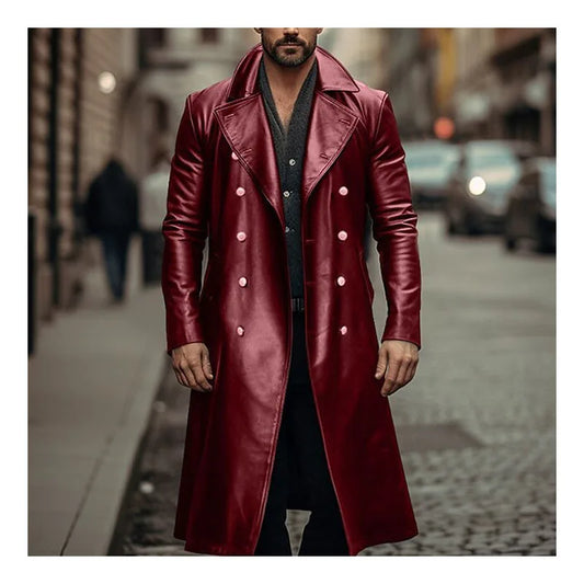 Hardfell | Long leather jacket