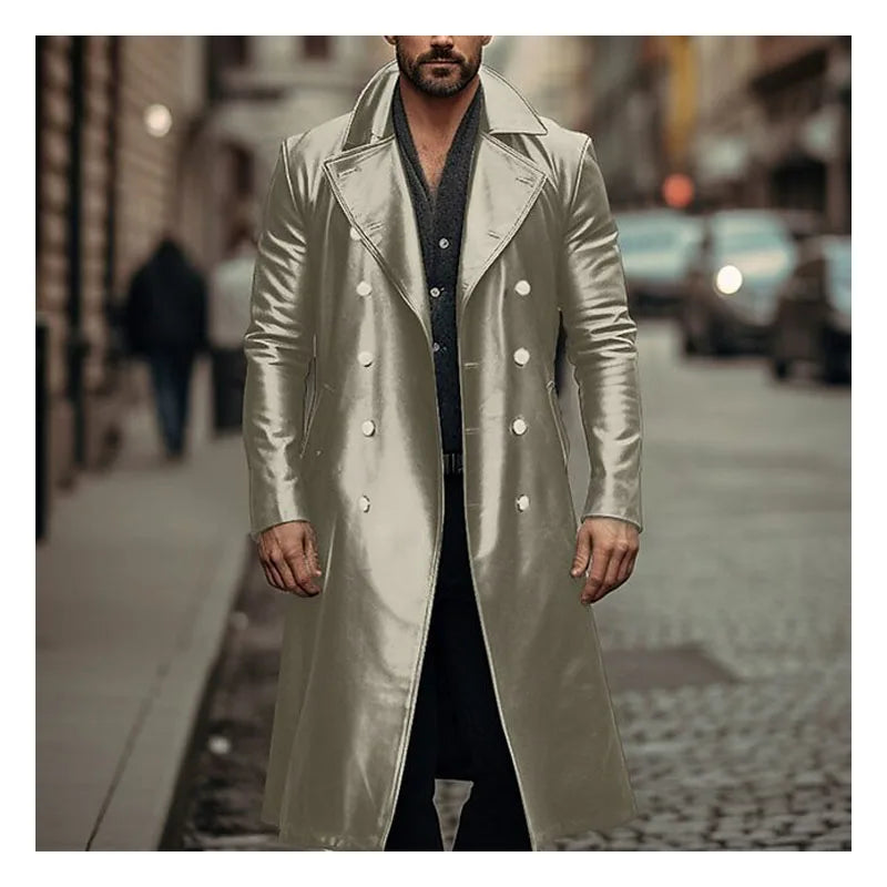 Hardfell | Long leather jacket