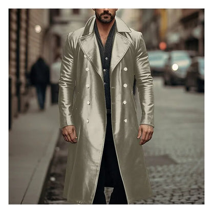 Hardfell | Long leather jacket