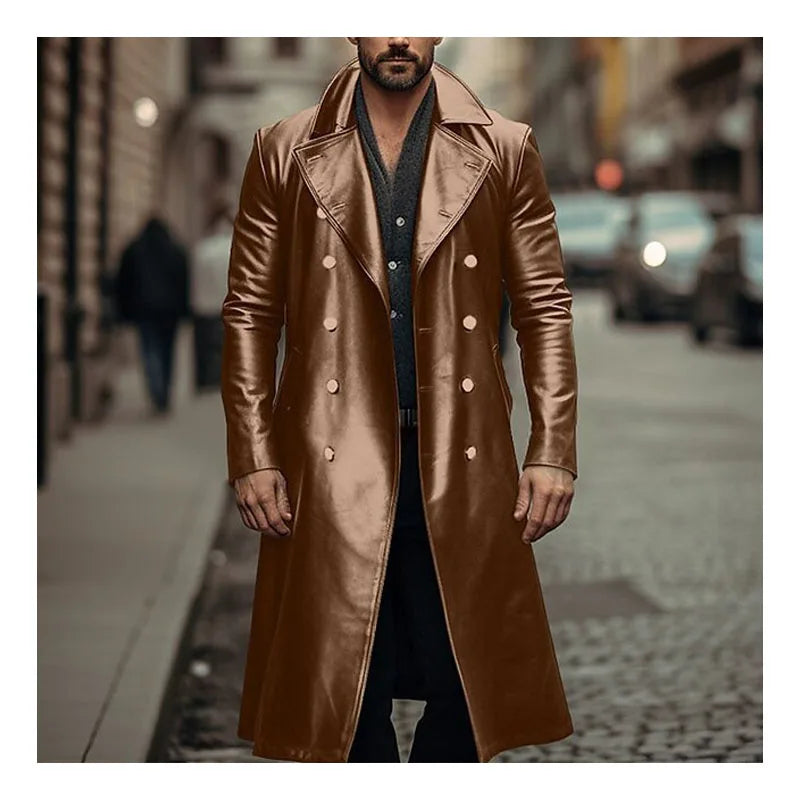 Hardfell | Long leather jacket