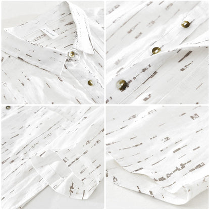 Hardfell | White men's shirt with texture