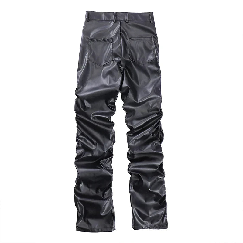 Hardfell | Pleated leather pants