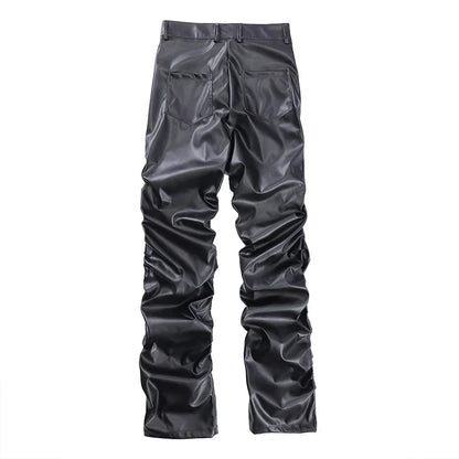 Hardfell | Pleated leather pants