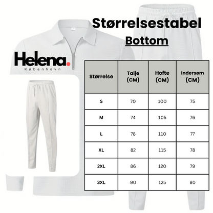 Hardfell | White casual set with sweatshirt and pants