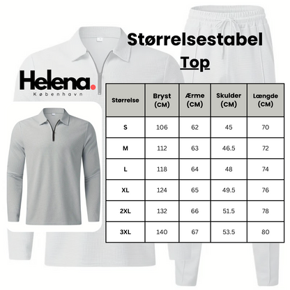 Hardfell | White casual set with sweatshirt and pants