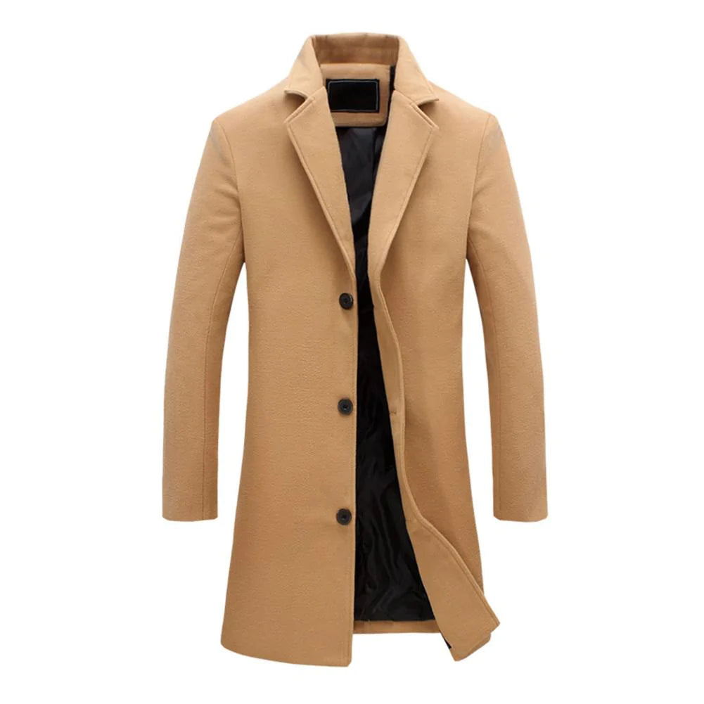 Hardfell | Classic long winter coat for men