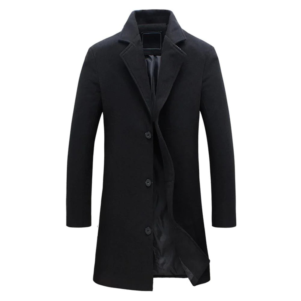 Hardfell | Classic long winter coat for men