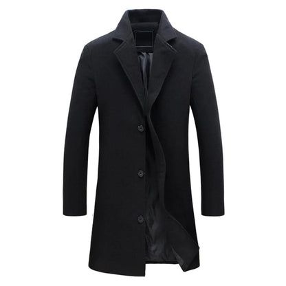Hardfell | Classic long winter coat for men