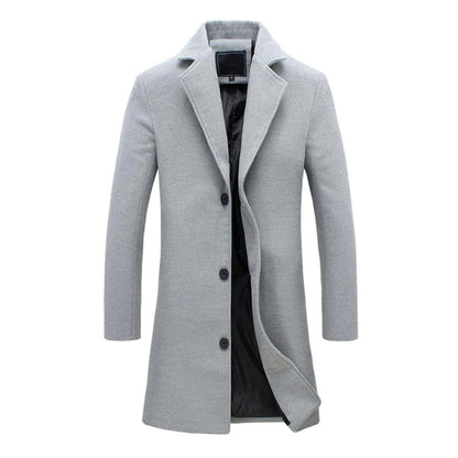 Hardfell | Classic long winter coat for men