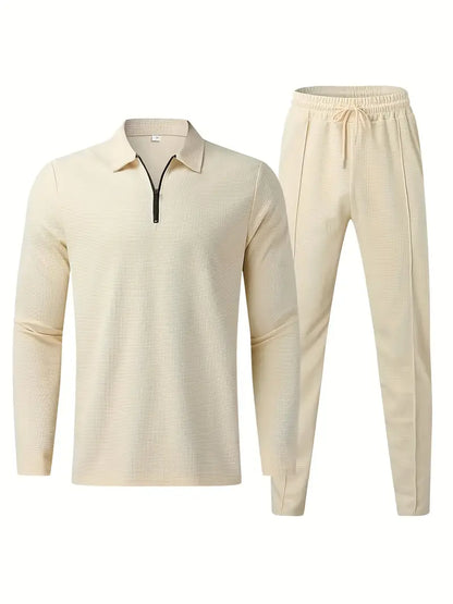 Hardfell | White casual set with sweatshirt and pants