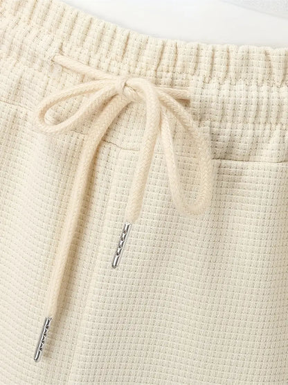 Hardfell | White casual set with sweatshirt and pants