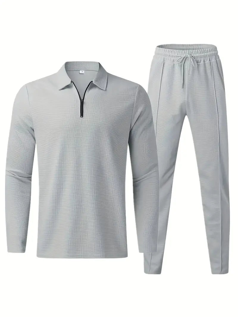 Hardfell | White casual set with sweatshirt and pants