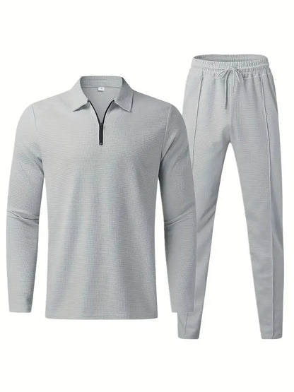 Hardfell | White casual set with sweatshirt and pants