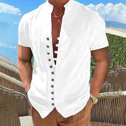 Hardfell | Men's Henley shirt with unique button placket and soft cotton