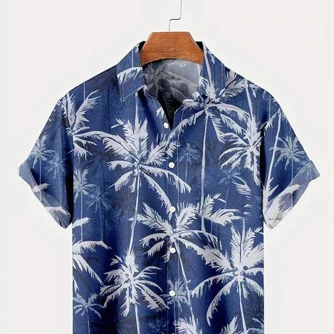 Hardfell | Blue Hawaiian shirt