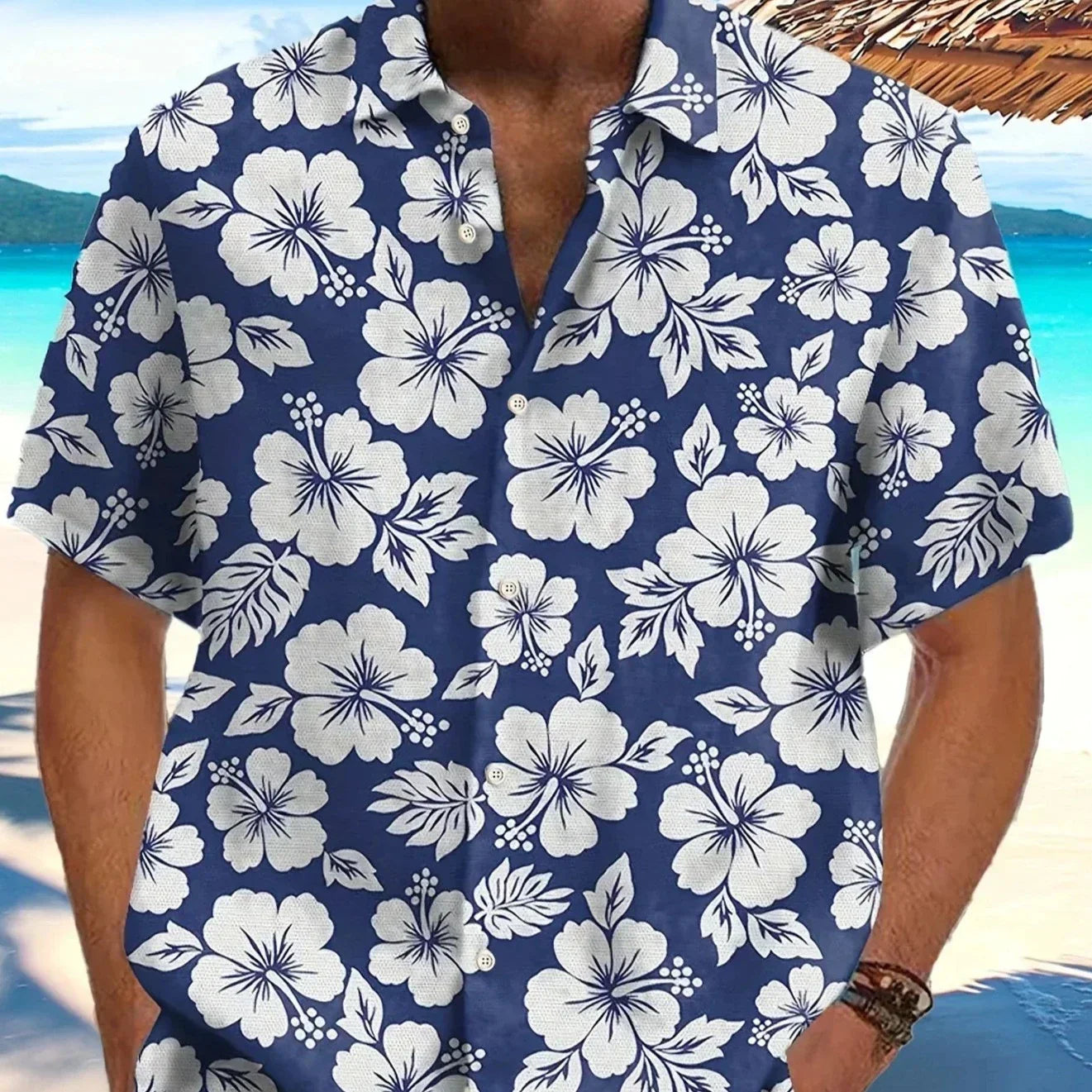 Hardfell | Blue Hawaiian shirt