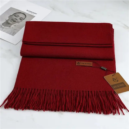Hardfell | Plain cashmere winter scarf