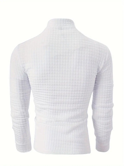 Hardfell | Alexander - casual turtleneck long sleeve shirt with zipper