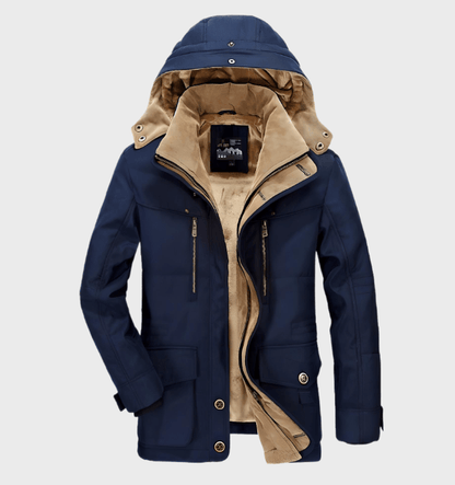 Hardfell | Hugo - thick winter jacket with hood for men with jacket with deep pockets