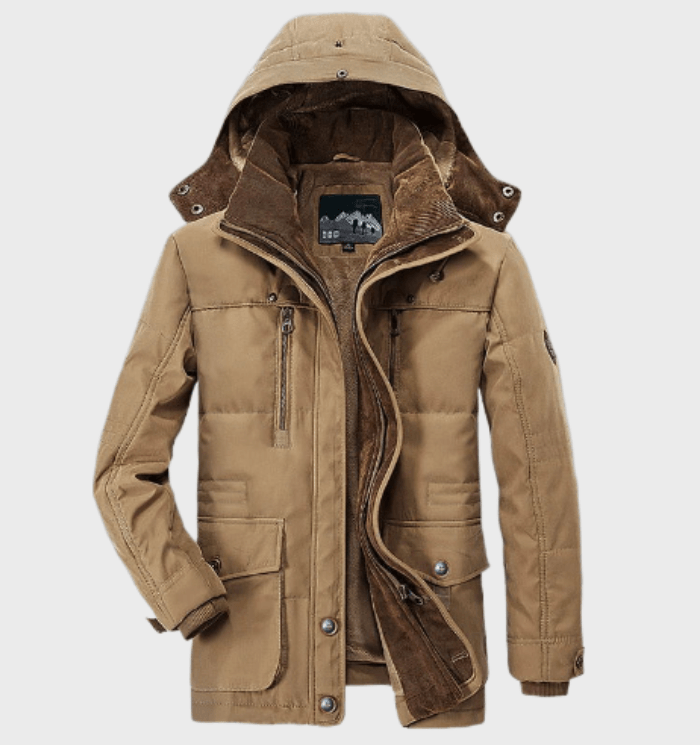 Hardfell | Hugo - thick winter jacket with hood for men with jacket with deep pockets